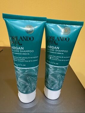 Orlando Pita Argan Gloss Shampoo - 2 piece bundle sealed and new 1.7 fl oz/50 ml